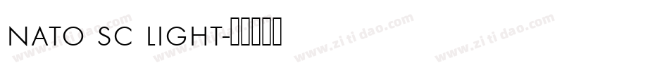 nato sc light字体转换